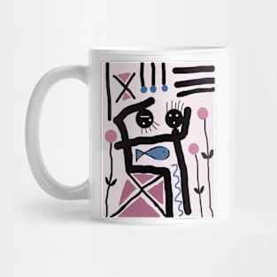 Kids Posing Stick Figure Mug